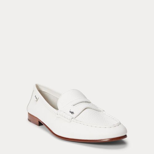Mocassins penny loafer en cuir grainé - Polo Ralph Lauren - Modalova