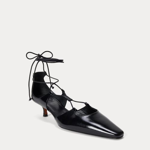 Escarpins talon bobine lacets vachette - Polo Ralph Lauren - Modalova