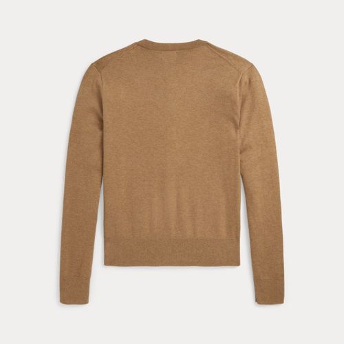 Cardigan col rond coton mélangé stretch - Polo Ralph Lauren - Modalova