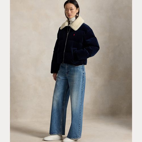 Doudoune en velours côtelé col molleton - Polo Ralph Lauren - Modalova