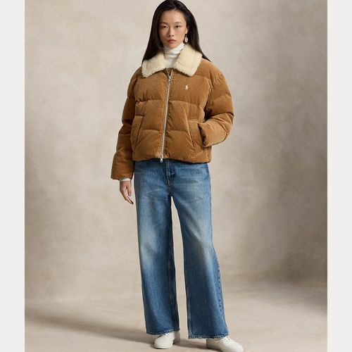 Doudoune en velours côtelé col molleton - Polo Ralph Lauren - Modalova