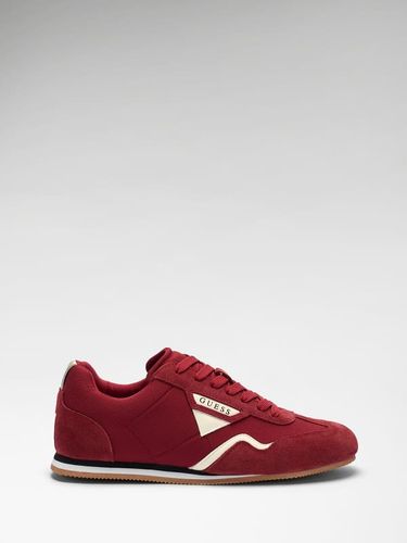 Baskets De Running En Mélange De Cuir Olmo - Guess - Modalova
