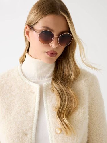 Lunettes De Soleil Rondes - Guess - Modalova