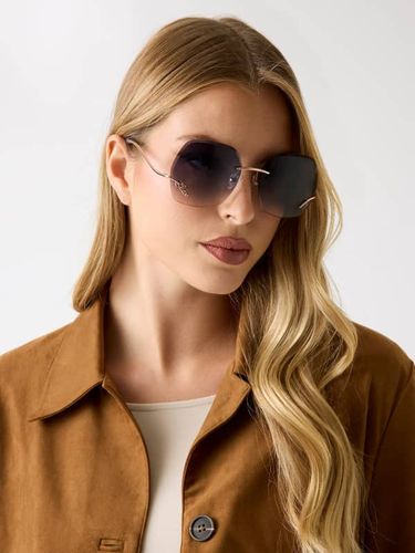 Lunettes De Soleil Carrées - Guess - Modalova