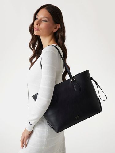 Sac D'épaule Florence Cuir Véritable - Guess - Modalova