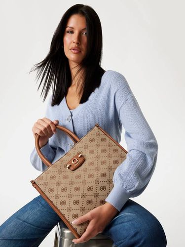 Sac À Main Neda 4G Logo Pivoine - Guess - Modalova