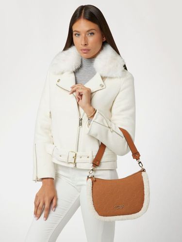 Sac D'épaule Davika Fourrure Synthétique - Guess - Modalova