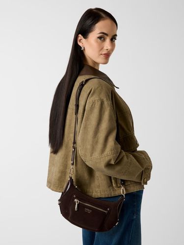 Mini Sac Bandoulière Marsha En Cuir Véritable - Guess - Modalova