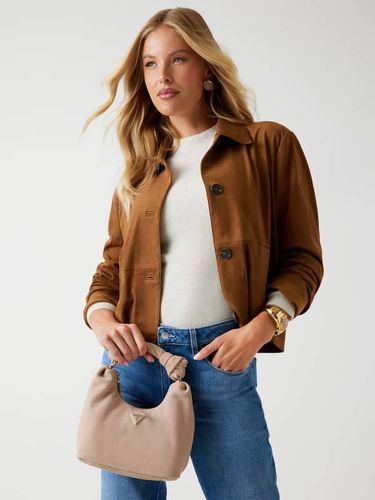 Mini Sac Hobo Isotta Cuir Véritable - Guess - Modalova