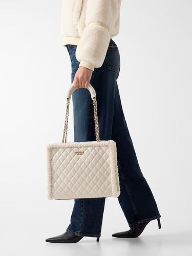 Sac D'épaule Cristi Fourrure Synthétique - Guess - Modalova