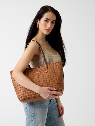 Sandria Panier Tressé Shopper - Guess - Modalova