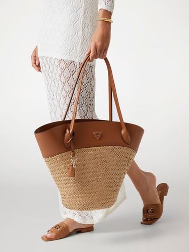 Sac Cabas Venere En Raphia - Guess - Modalova