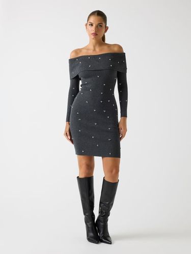 Mini Robe-Pull Strass - Guess - Modalova