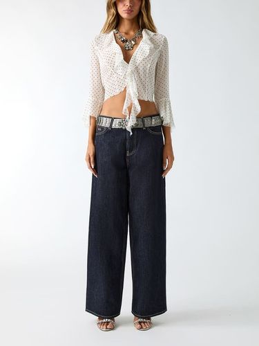 Jean Taille Mi-Haute Coupe Loose - Guess - Modalova