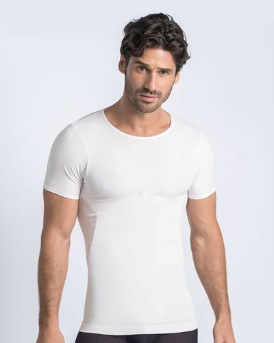 T-shirt à compression douce avec technologie SkinFuse pour un confort total - Leo - Modalova