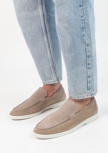 Mocassins en daim - beige - Sacha - Modalova