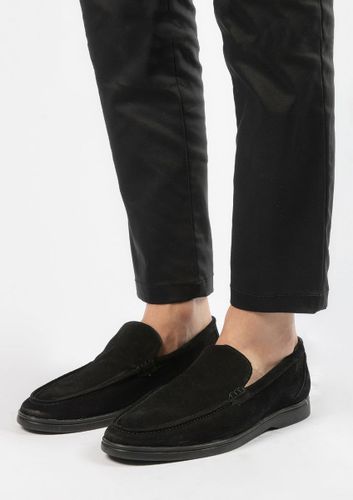 Mocassins en daim - noir - Sacha - Modalova