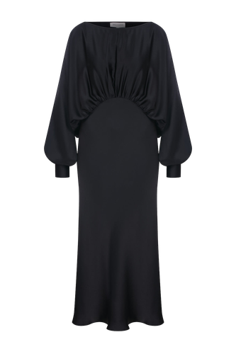 Rhea Satin Dress - Nazli Ceren - Modalova