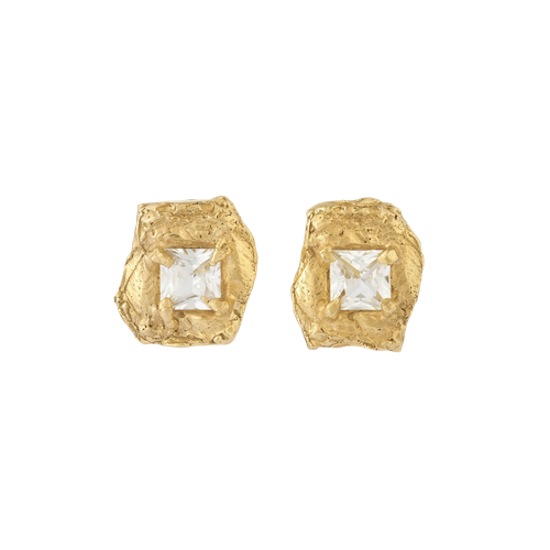 Deti White Sapphire Earrings - Earrings - Loveness Lee - Modalova