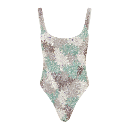 Leilani Power Mesh Tonal Sequin Swimsuit - Oceanus Swimwear - Modalova