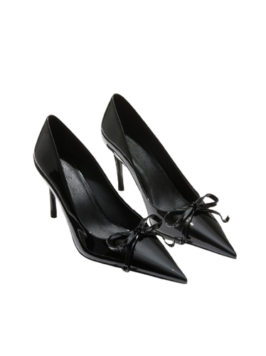 Audrina Bow Heels (Black) - Nana Jacqueline - Modalova