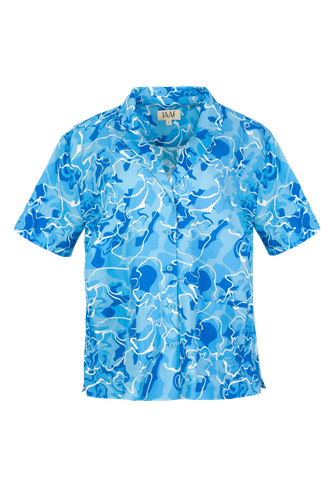 Short sleeve oversized shirt in Pool Water Print - JAAF - Modalova