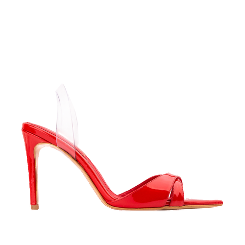 Thea Bloody Red Patent Leather Sandals - Ginissima - Modalova