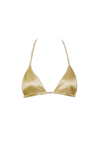 Cara Triangle Bikini Top in Goddess - Decolet The Label - Modalova