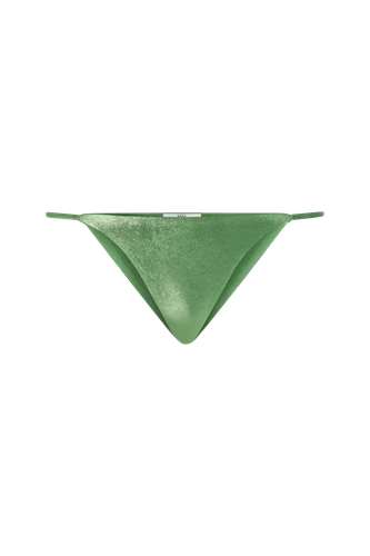 Triangle Bikini With Pearl In Lime - Bottom - M - Bikini bottoms - Sara Cristina - Modalova