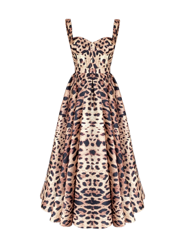 Hermia Dress - Leopard - Gigii's - Modalova