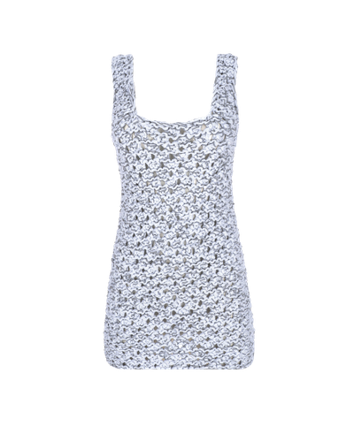 Reflective couture mini dress - KNITEL - Modalova