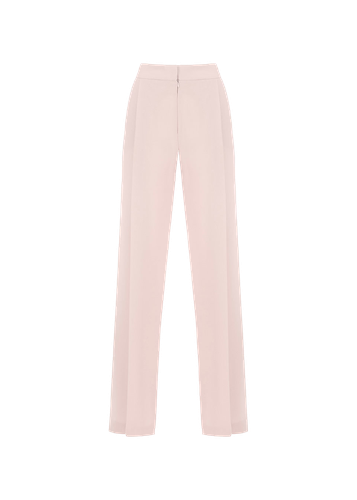 Crepe wide-leg pants in pink - Monika Dimova - Modalova