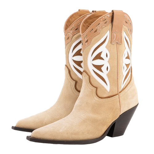 BROWN SUEDE COWBOY BOOTS - Toral - Modalova