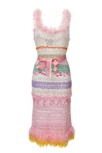 California Handmade Knit Dress - ANDREEVA - Modalova