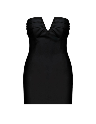 Miora Crepe Mini Dress in Black - Nazli Ceren - Modalova