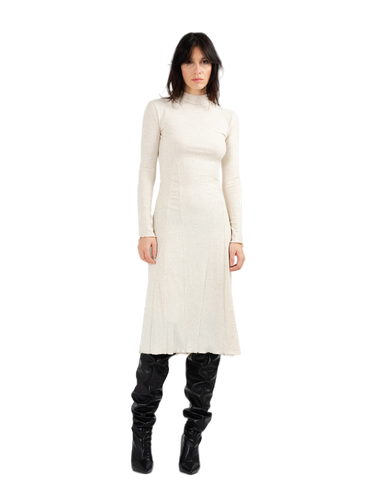 REKITTA linen blend long sleeve dress - DIVALO - Modalova
