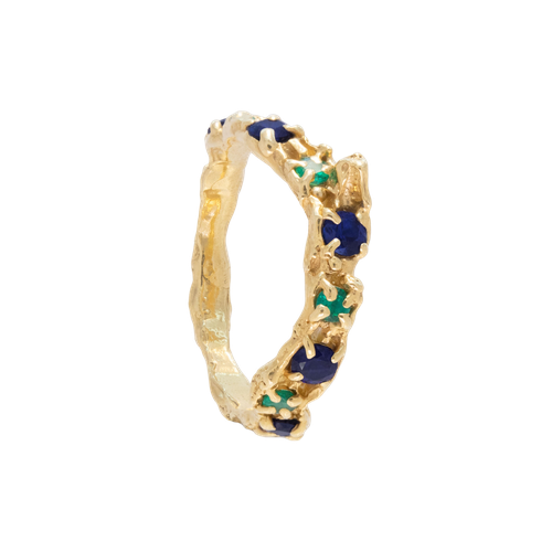 Alba Sapphire Emerald Ring - Loveness Lee - Modalova