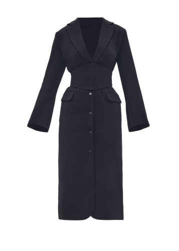 ZIA CORSET BLAZER DRESS - ONYX - Andrea Iyamah - Modalova