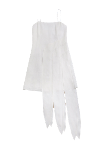 Mini-dress with straps - Total White - Modalova