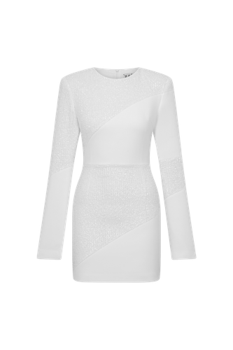 Solar - Long Sleeve Mini Dress with Sequin Details - ILA - Modalova