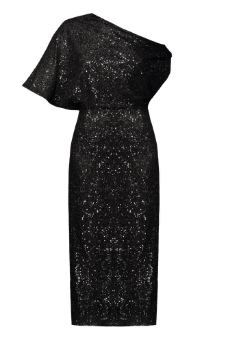 MARGO black sequin asymmetric cocktail dress - UNDRESS - Modalova