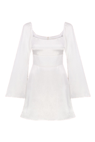 Viscose mini dress - Total White - Modalova