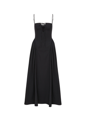 Raquel Lace-Up Maxi Dress - Decolet The Label - Modalova