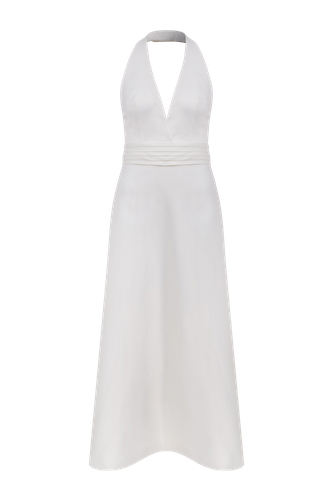 Lauryn Midi Dress In Vanilla Ice - Nazli Ceren - Modalova