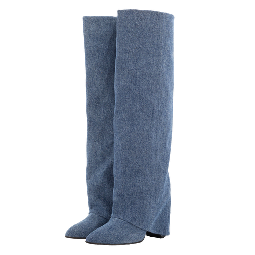 BERTA LUNGA DENIM BOOTS - Toral - Modalova