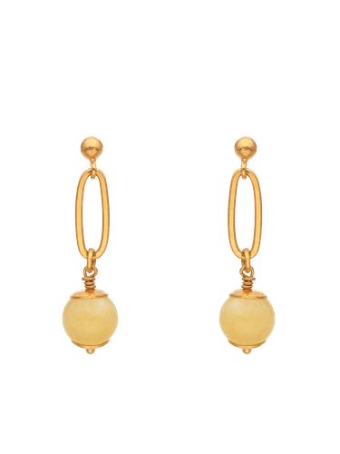 Honey Calcite Earrings - Earrings - Eva Remenyi - Modalova