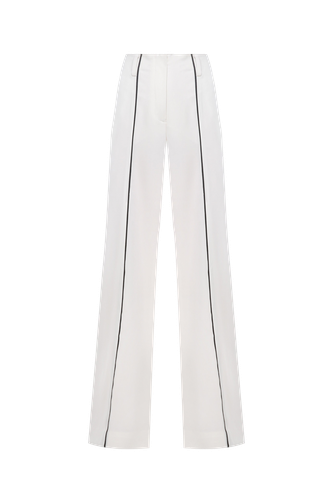 White trousers with black piping - A.M.G - Modalova