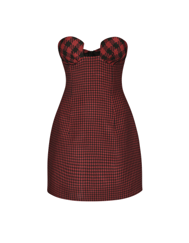 TISSA Red And Black Party Mini Dress - MAET - Modalova