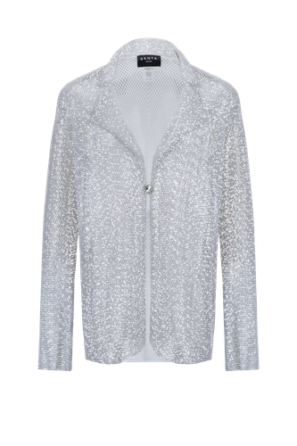 Sparkle White Shirt-Jacket - Santa Brands - Modalova