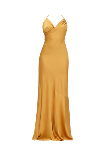 TIRO DRESS - MUSTARD - Andrea Iyamah - Modalova